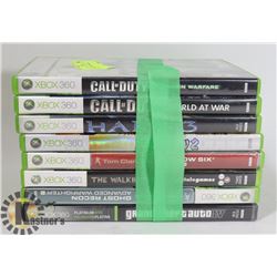 BUNDLE OF XBOX 360 GAMES