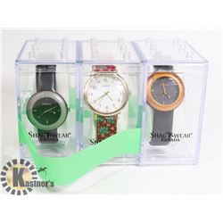 SET OF 3 SHAGWEAR WATCHES