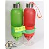 Image 1 : PAIR OF WATER INFUSION BOTTLES