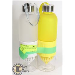 PAIR OF WATER INFUSION BOTTLES