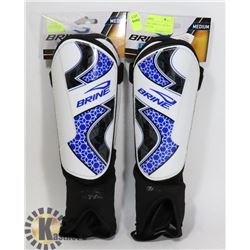LOT OF TWO SETS OF NEW BRINE YOUTH SHIN PADS