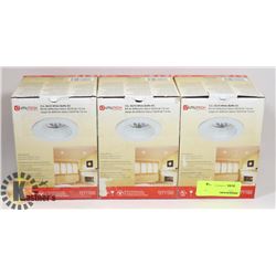 BUNDLE OF 3 NEW 3" GU10 WHITE BAFFLE KITS
