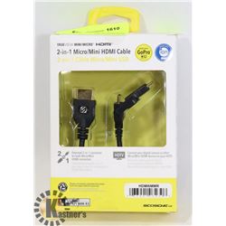 NEW 2 IN 1 MICRO/MINI HDMI  CABLE