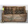 Image 1 : VINTAGE WOODEN COCA-COLA  CRATE WITH 24 - 6 1/2