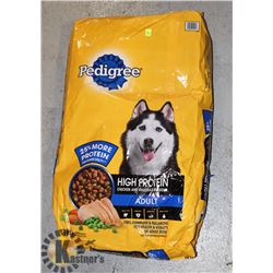 BAG OF PEDIGREE DOG FOOD