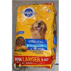 BAG OF PEDIGREE DOG FOOD