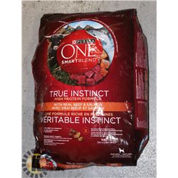 BAG OF PURINA ONE DOG FOOD