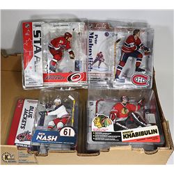 LOT OF 4 MACFARLANES NHL STARS FIGURINES