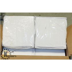 BOX OF NEW LINEN FOR TWIN XL BED.