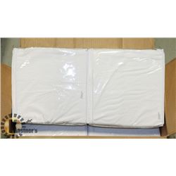 BOX OF NEW LINEN FOR 3/4 SIZE BED.