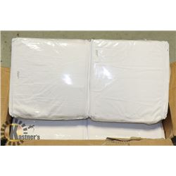 BOX OF NEW LINEN FOR 3/4 SIZE BED.