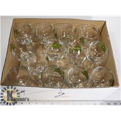 13 RCMP ASSORTED YEARS WINE GLASSES