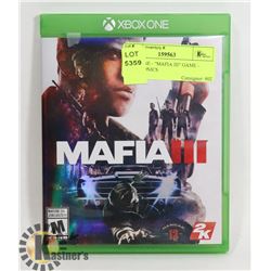 XBOX ONE - "MAFIA III" GAME - ELECTRONICS