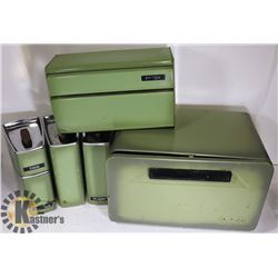 VINTAGE 6PCS CANISTER KITCHEN SET