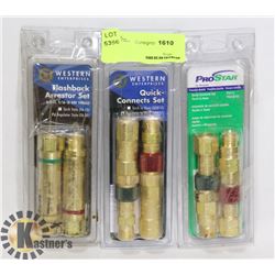 FLASHBACK ARRESTOR SET, QUICK CONNECT SET,