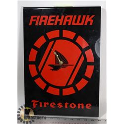 VINTAGE FIREHAWK FIRESTONE TIRES ADVERTISING CLOCK