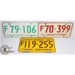 1966, 1967 & 1975 LICENSE PLATES