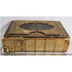 ANTIQUE 1882 FAMILY BIBLE /W HISTORICAL DOCUMENTS