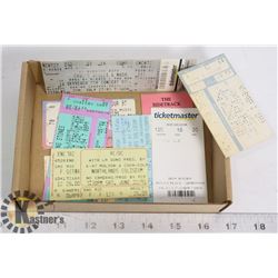 10 VINTAGE CONCERT TICKETS - IRON MAIDEN, ACDC,