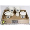 Image 1 : 4 PC. WW2 RCAF MEDALTA JAM JARS & EGG CUPS