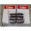 Image 1 : NEW OLD STOCK - 2 UNUSED COCA COLA ADVERTISING