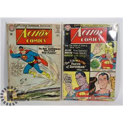 TWO 12 CENT ACTION COMICS