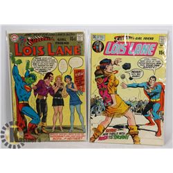 2 SUPERMANS GIRLFRIEND LOIS LANE 15 CENT COMICS