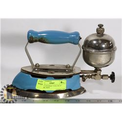 EARLY COLEMAN "COOL BLUE" ENAMEL IRON