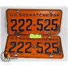 Image 1 : MATCHING PAIR OF 1963 LICENSE PLATES
