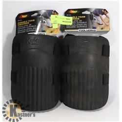 TWO SETS OF KUNY'S DURABLE FOAM KNEEPADS