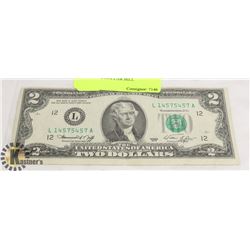 1976 USA $ 2 DOLLAR BILL