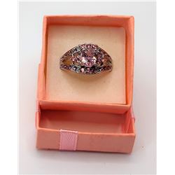 14)  BETSEY JOHNSON SILVER TONE AND LAB