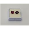 Image 1 : 18)  LOT OF 2 NATURAL RED GARNET GEMSTONES