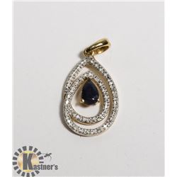 #136-BLUE SAPPHIRE PENDANT