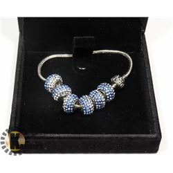 PANDORA BRACELET 925 STERLING SILVER, WITH BLUE RH