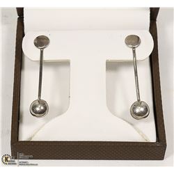 PAIR OF .925 STAMPED SILVER EARRINGS -