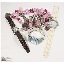 BAG COSTUME JEWELLERY AND WATCHES