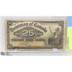 CANADIAN 1900 SHINPLASTER