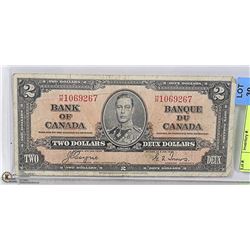 CANADIAN 1937 $2 BILL
