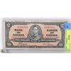 Image 1 : CANADIAN 1937 $2 BILL