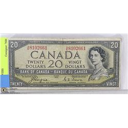 1954 TWENTY DOLLAR DEVILS FACE BILL, COYNE AND