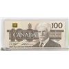 Image 1 : 1986 CANADIAN $100 BILL SERIAL BJJ8791499 K/T