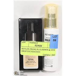 REVLON PRIME PLUS PRIMER & NYX DROP FOUNDATION