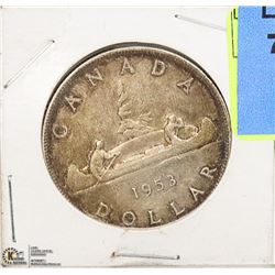 1953 SILVER CANADIAN $1.00 COIN