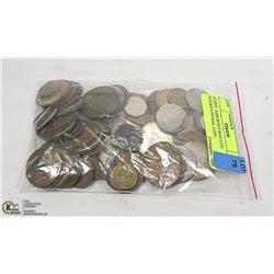 COINS- ASSORTED BAG LOT INTERNATIONAL COIN