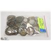 Image 1 : COINS- ASSORTED BAG LOT INTERNATIONAL COIN