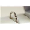 Image 2 : 96) 10KT WHITE GOLD DIAMOND RING. SIZE 6