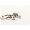 Image 1 : 93) 10KT WHITE GOLD PAIR OF DIAMOND EARRINGS.