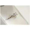 Image 3 : 91) 14KT WHITE GOLD FANCY CUT DIAMOND RING. SIZE 6