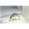 Image 2 : 89) 14KT WHITE GOLD SAPPHIRE AND DIAMOND RING
